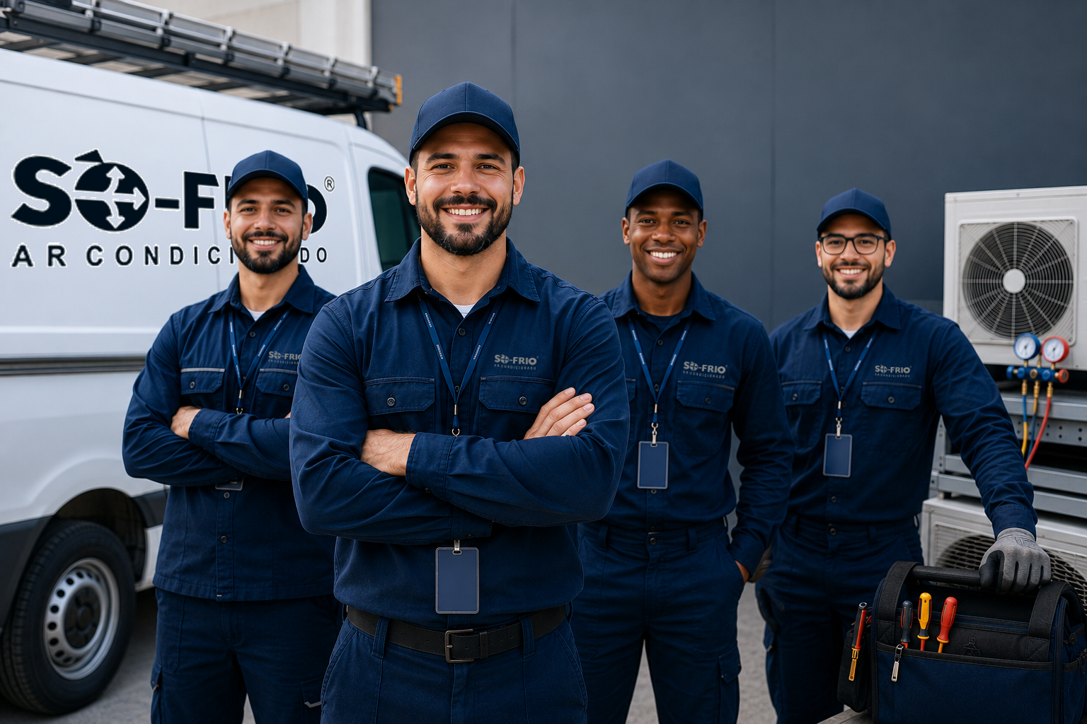 Só Frio Ar Condicionado. A equipe técnica mais bem preparada do mercado.